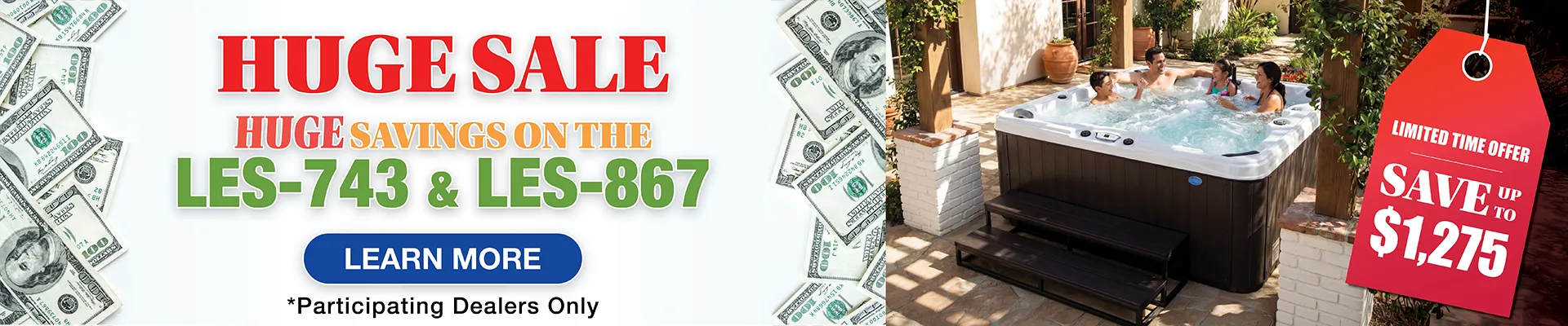 Calspas hot tub being used in a family setting - Bristol